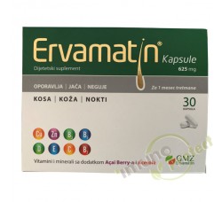 Ervamatin kapsule 625 mg