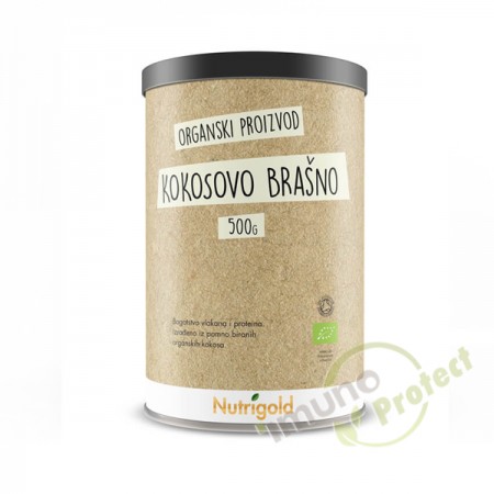 Kokosovo brašno – Organsko, Nutrigold 500g 