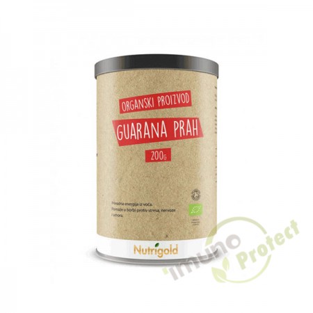 Guarana prah - organski,  Nutrigold 200 g