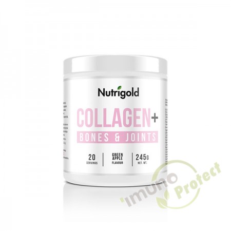 Collagen+ Bones and Joints -  Zelena jabuka, Nutrigold 245g 