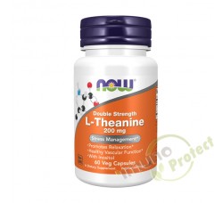 L-teanin NOW Foods, 200 mg 60 kaps