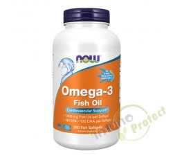 Omega 3 riblje ulje NOW Foods, 200 kapsula