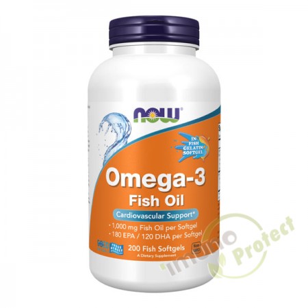 Omega 3 riblje ulje NOW Foods, 200 kapsula