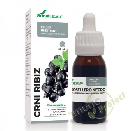 Crni ribiz - biljni ekstrakt Soria Natural, 50 ml