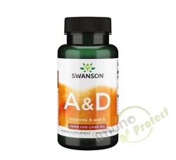 Vitamini A i D Swanson, 250 kapsula