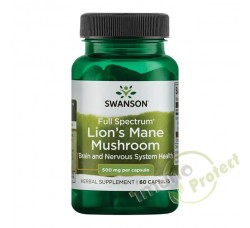 Lavlja griva Swanson 500 mg, 60 caps
