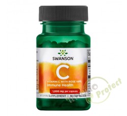 Vitamin C s koncentratom ploda šipka, 1000 mg 30 kapsula