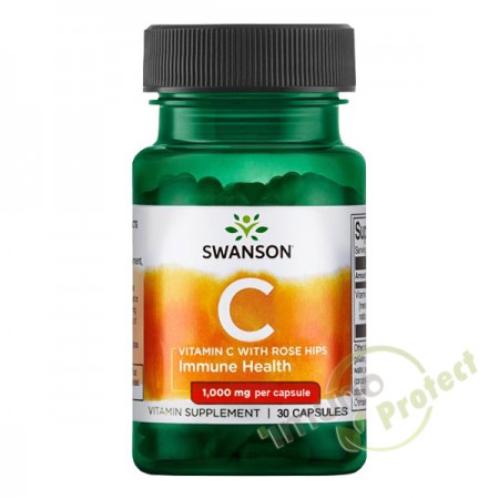Vitamin C s koncentratom ploda šipka, 1000 mg 30 kapsula