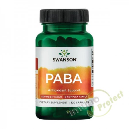 PABA - para-aminobenzojeva kiselina Swanson, 500 mg 120 kapsula