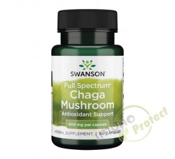 Chaga gljive Swanson, 400 mg, 60 kapsula 