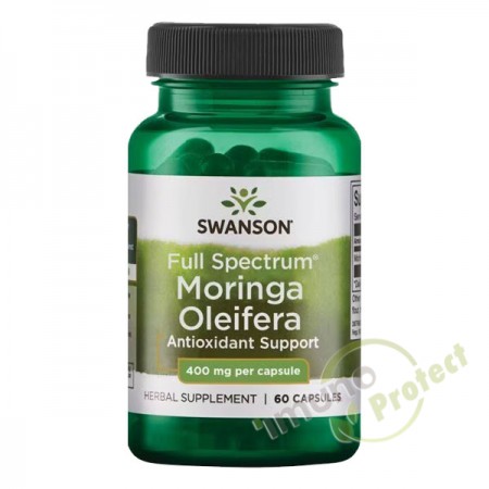 Moringa Swanson, 400 mg 60 kapsula