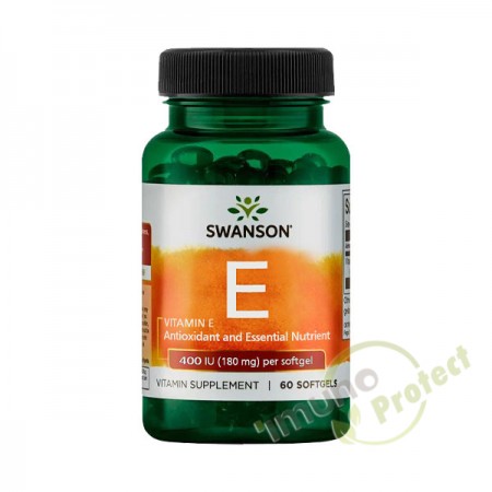 Vitamin E Swanson, 180 mg (400 IU) 60 kapsula