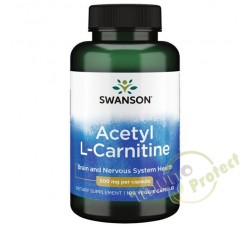 Acetyl L-Carnitine Swanson 500 mg, 100 kapsula