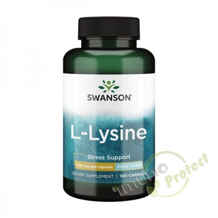 L-lizin Swanson, 500 mg 100 kapsula