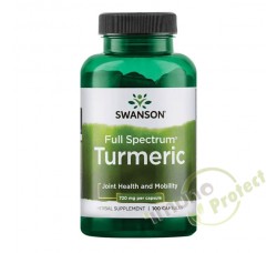 Kurkuma Full Spectrum® Swanson, 720 mg 100 kapsula