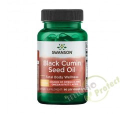 Ulje sjemenki crnog kima Swanson, 500 mg 60 mekih kapsula