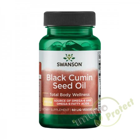 Ulje sjemenki crnog kima Swanson, 500 mg 60 mekih kapsula