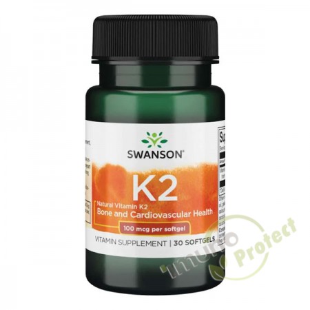 Vitamin K2 Swanson, 30 kapsula