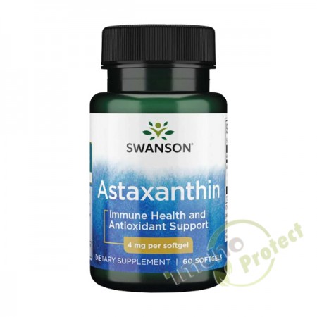 Astaksantin Swanson 4 mg, 60 kapsula  