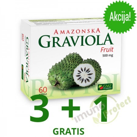 Amazonska GRAVIOLA  500 mg, 60 kapsula - AKCIJA