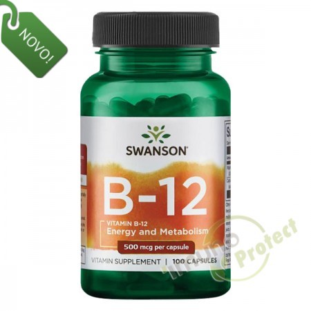 Vitamin B-12 Swanson, 500 mcg 100 kapsula