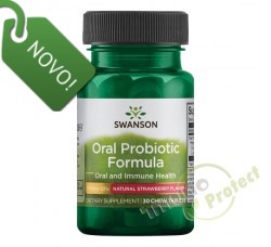 Oralna probiotička formula s prirodnim okusom jagode Swanson