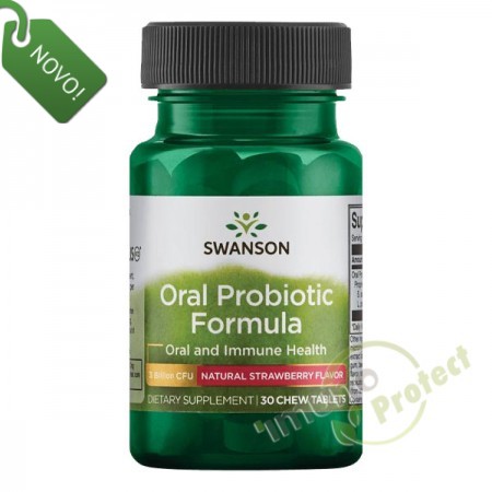 Oralna probiotička formula s prirodnim okusom jagode Swanson