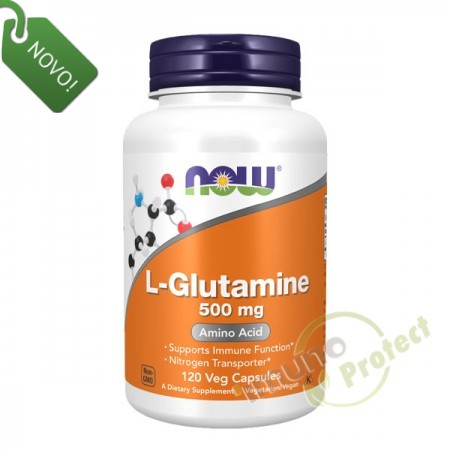 L-glutamin NOW Foods, 500 mg