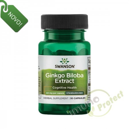 Ginko biloba ekstrakt Swanson, 60 mg