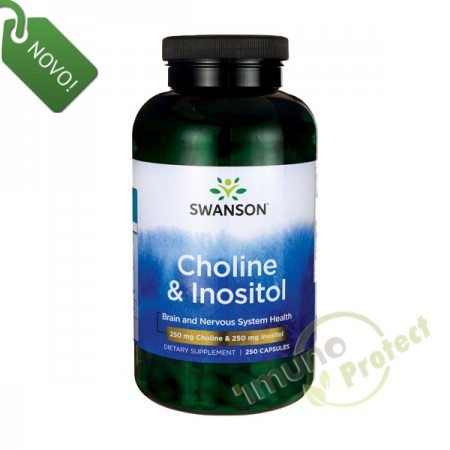 Kolin i Inozitol Swanson, 250/250 mg